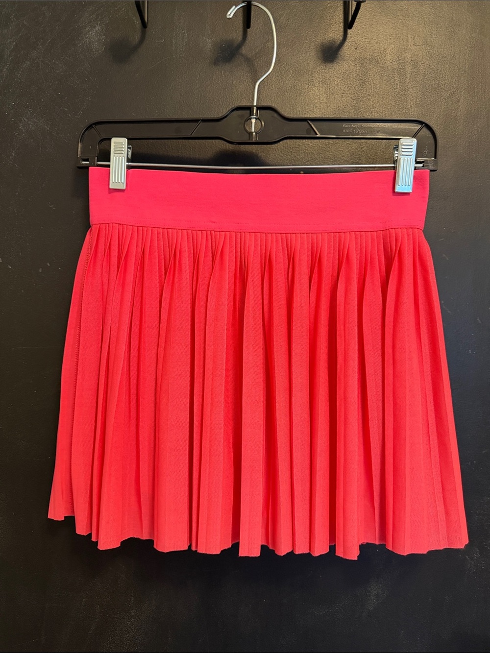 Vanilla Star Bright Red Pleated Skater Skirt